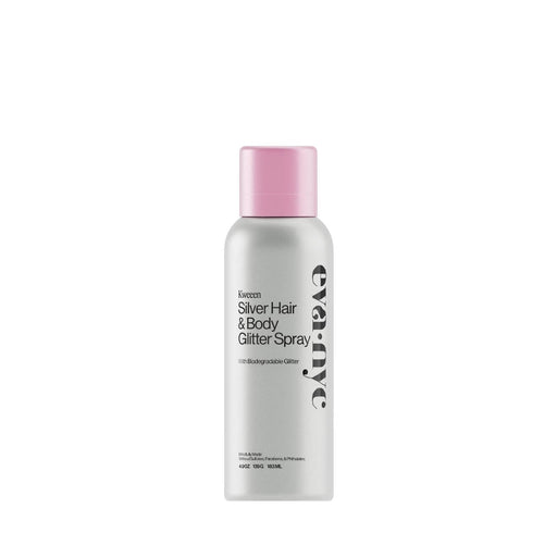 Eva NYC Kweeen Silver Hair & Body Glitter Spray - 4.9oz