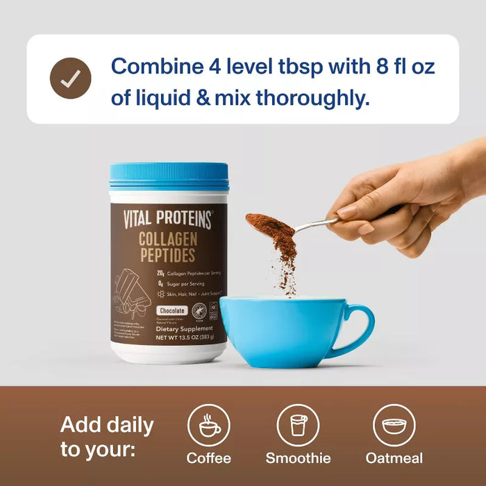 Vital Proteins Chocolate Collagen Peptides Dietary Supplement - 13.5oz