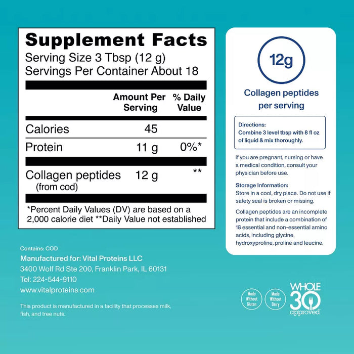 Vital Proteins Marine Collagen Dietary Supplement