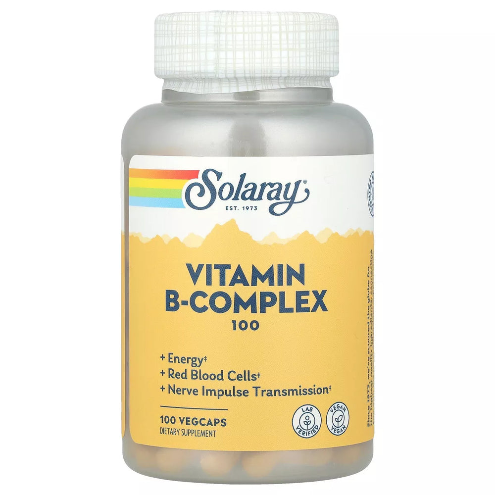 Solaray Vitamin B-Complex 100, 100 VegCaps